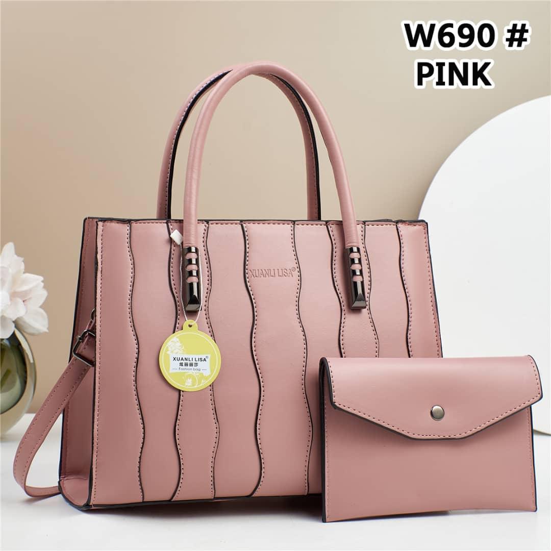 2in1 Classic Trendy Ladies Handbag Women Shoulder Bag Strap Adjustable Fashion Bag Zipper Closure Girls Crossbody Bag with Purse or Wallet Bag