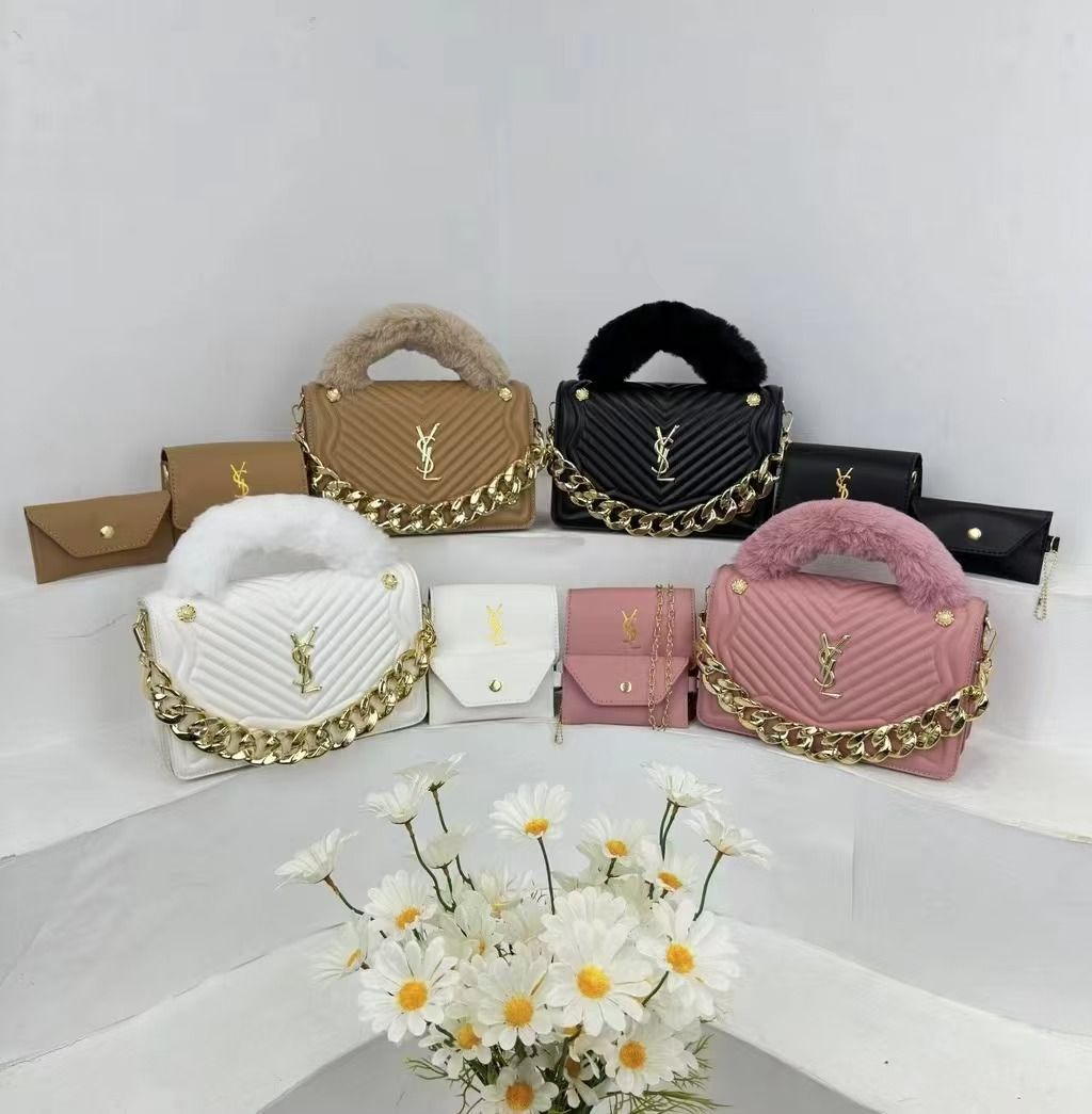 3in1 Classic Ladies Handbag Women Sling Bag Purse, Clutch, Wallet Bag