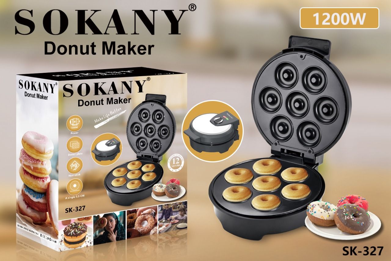 Sokany 7 Slots or Holes Donut or Doughnuts Maker Machine