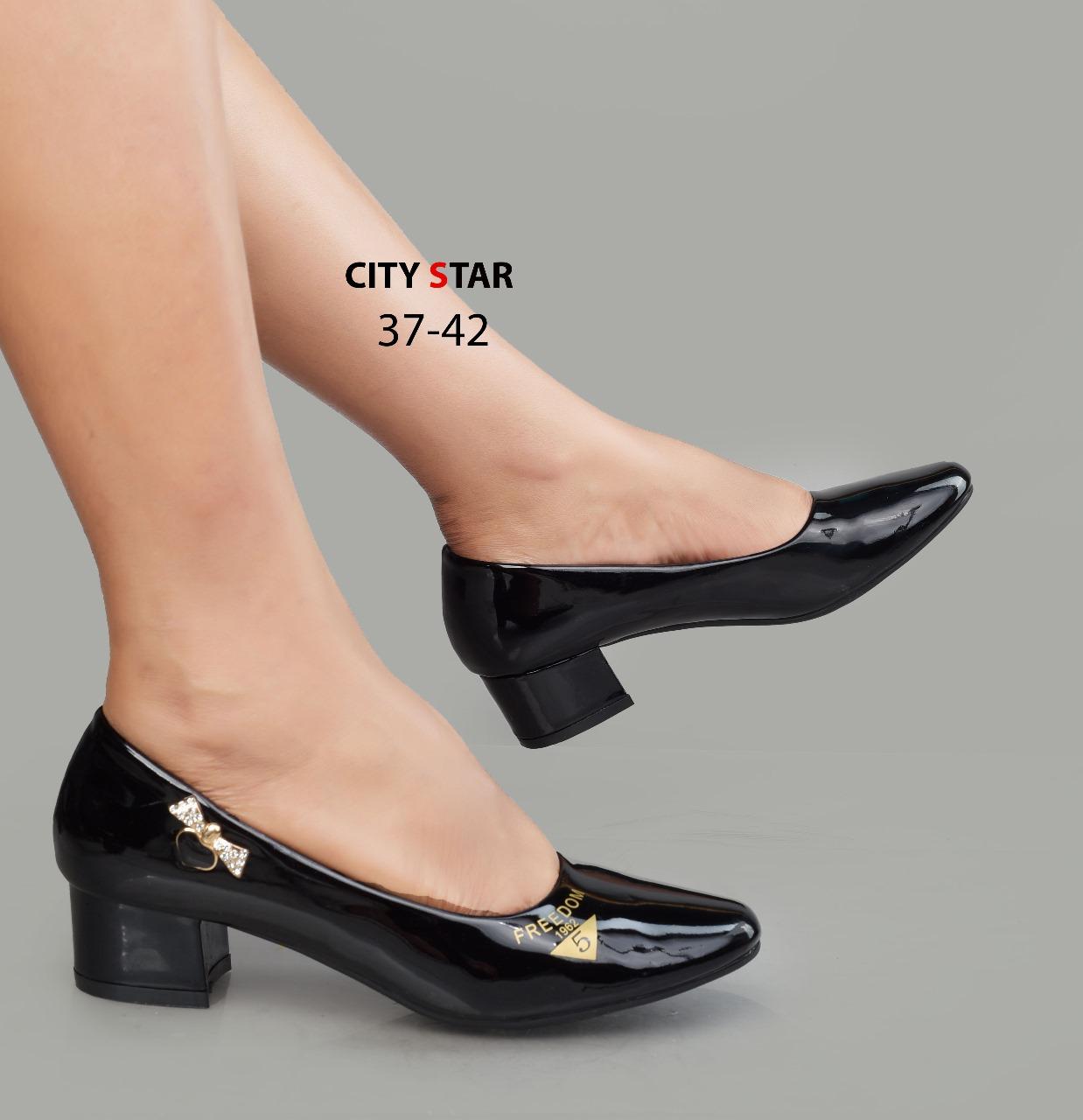 Comfortable Quality Leather Durable Official Classy Loafer Low Wedges Chunky Block Heels ladies/women shoes Mom Shoes