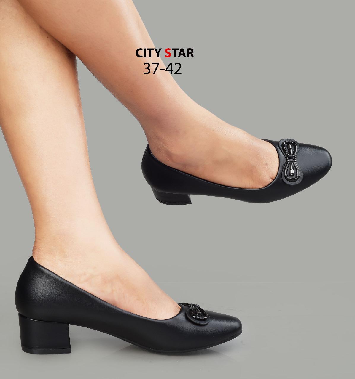 Comfortable Quality Leather Durable Official Classy Loafer Low Wedges Chunky Block Heels ladies/women shoes Mom Shoes