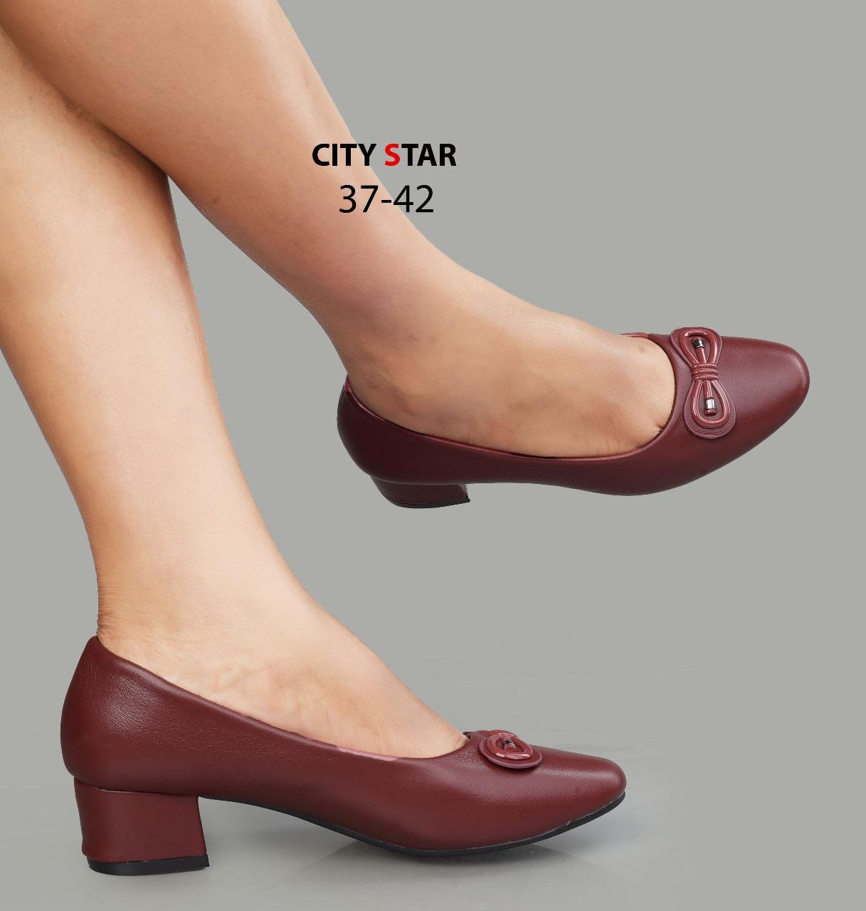 Comfortable Quality Leather Durable Official Classy Loafer Low Wedges Chunky Block Heels ladies/women shoes Mom Shoes