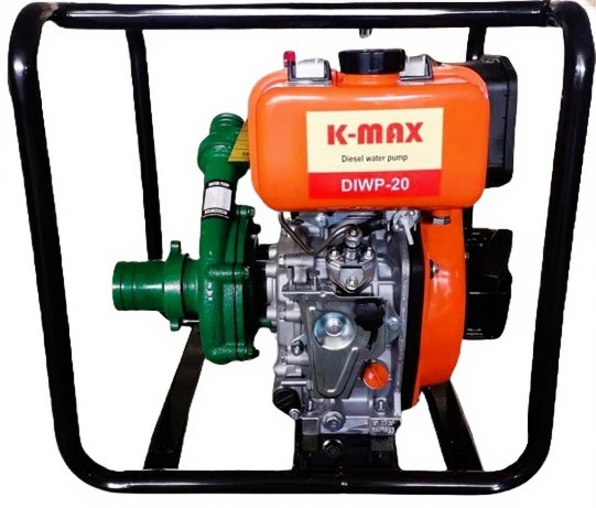 KMAX 2″ Diesel Water Pump – 7HP, 30m³/h Flow Rate, 7m Suction & 23m Lift – Heavy Duty Cast Iron Pump. A Perfect for farms, irrigation, construction, and flood control. Durable, powerful, and fuel-effi