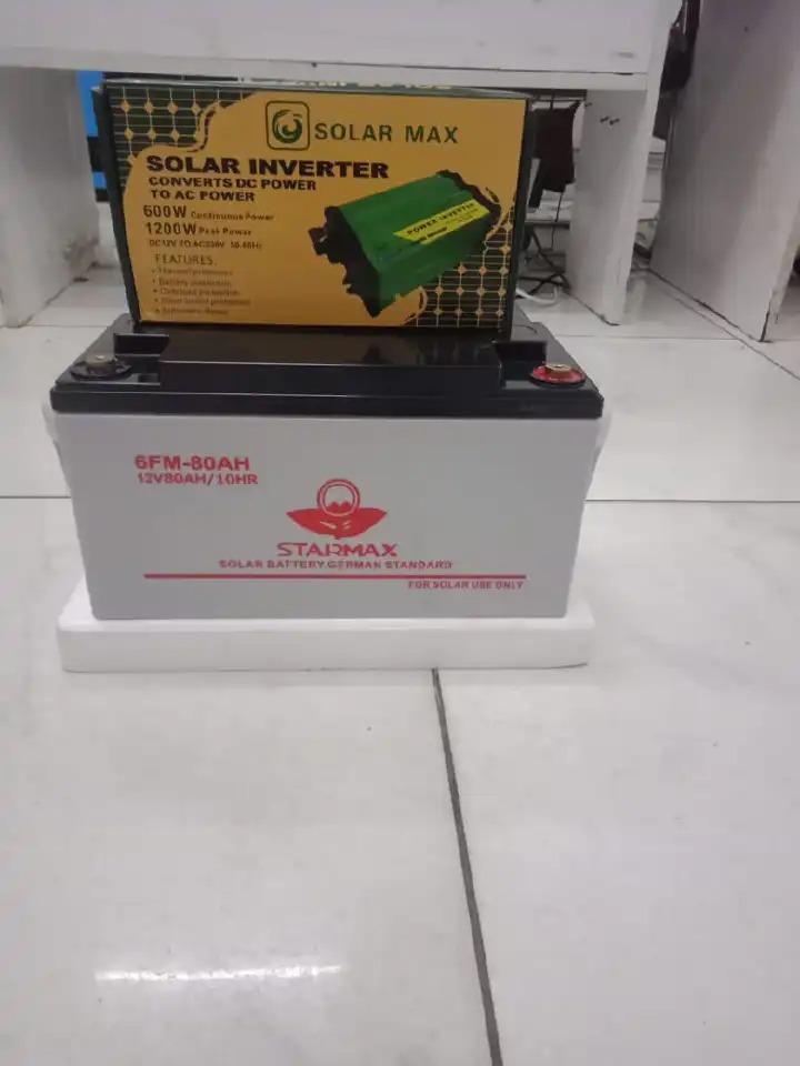600W Solarmax Power Inverter with 80Ah Starmax Battery – Reliable Backup Power Solution