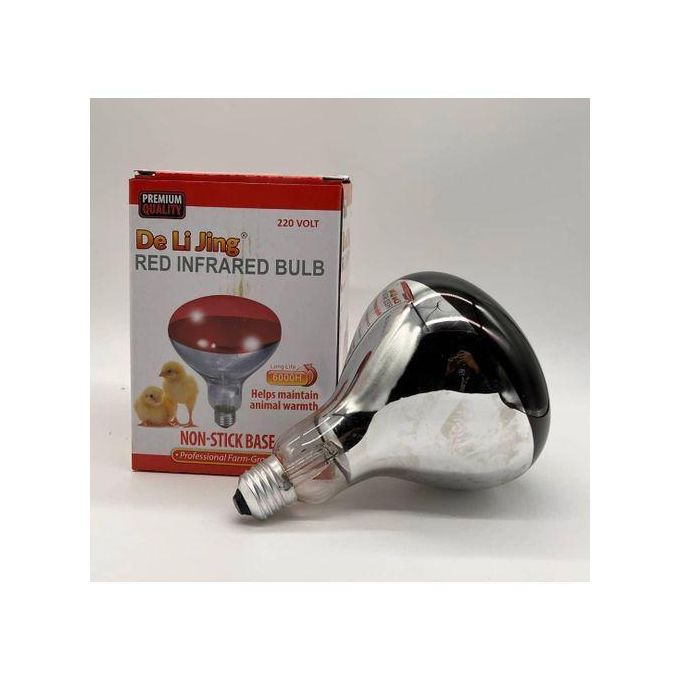 Red Infrared Heat Lamp Bulb for Poultry, Chicks, and Livestock Warming
