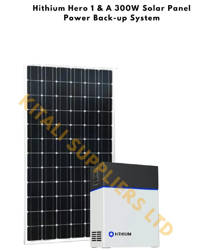 Hithium Hero 1 + 300W Solar Panel – Portable Power Backup System for Home, Camping & Emergency Use