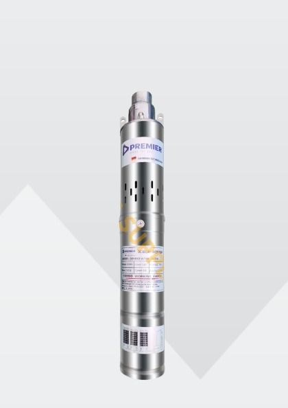 Premier 750W DC Solar Submersible Pump with a 140M head, 96V input, and 1.25" outlet