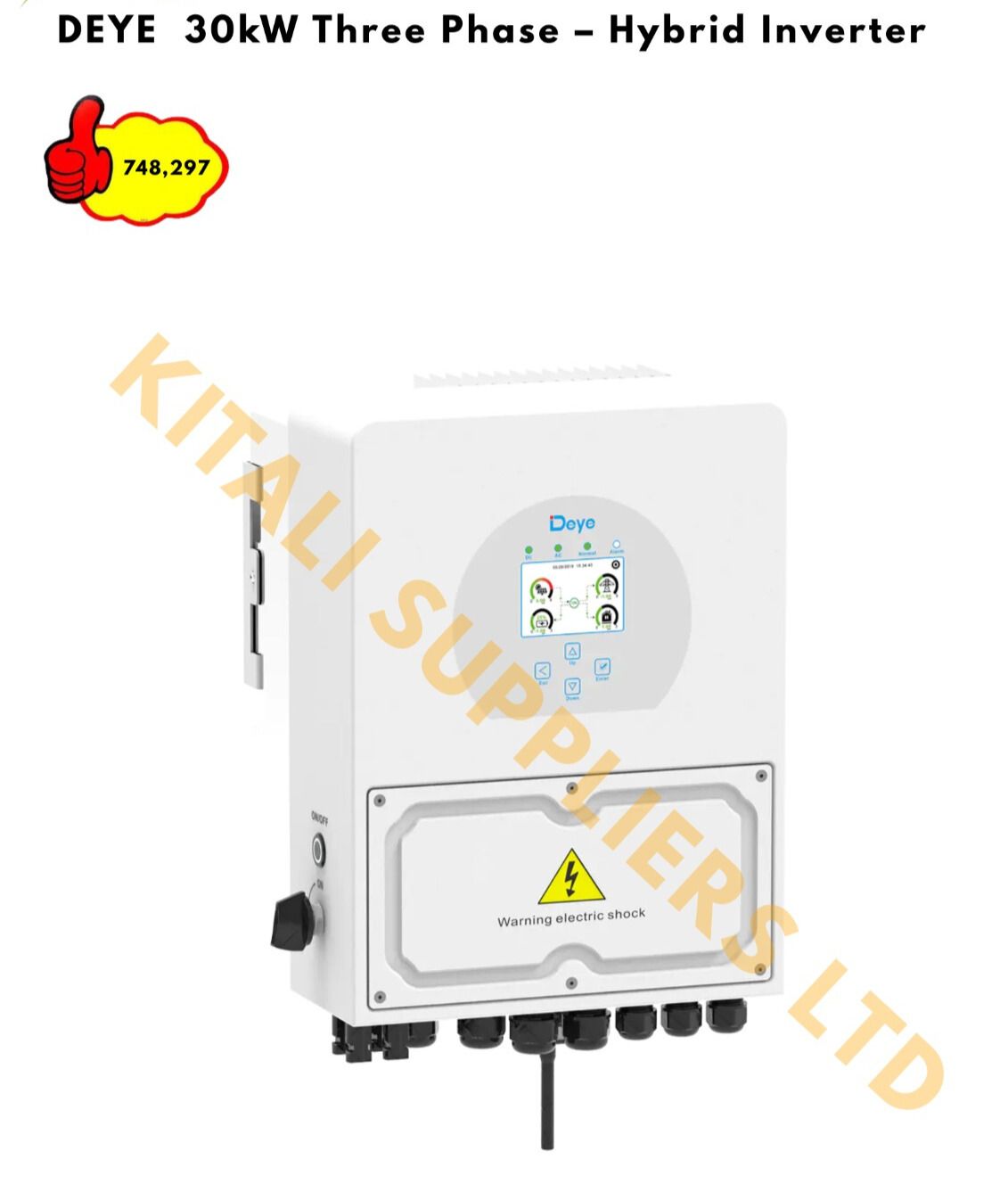 Best price for ⚡️ DEYE 30KW Three Phase Hybrid Inverter – Industrial ...