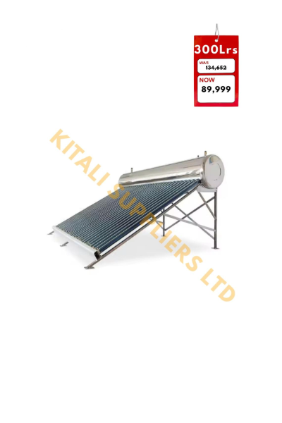 Efficient 300L solar water heater providing sustainable hot water using solar energy. Durable, easy to install, and perfect for large households or commercial applications.