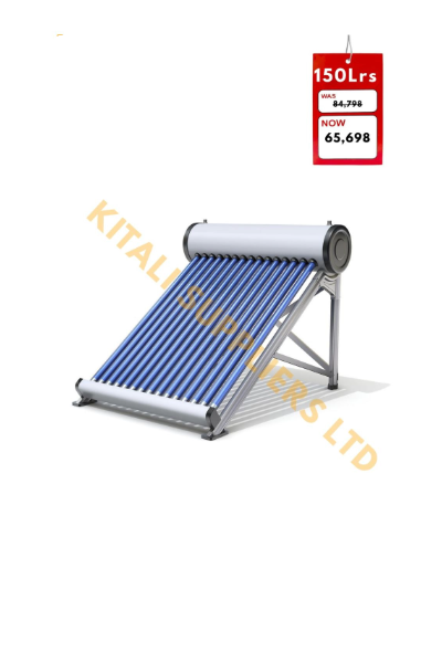Eco-friendly 150L solar water heater using solar energy for hot water. Durable, easy to install, and energy-saving. Perfect for residential and commercial applications.