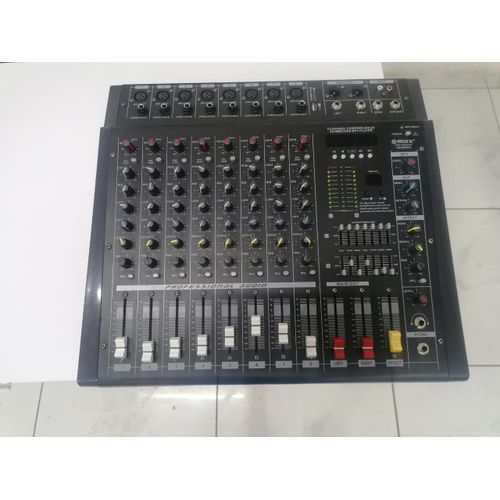 🔥 Max 8-Channel Powered Mixer with 2000W Built-In Amplifier – Pro Audio Console for Stage, Studio & Events