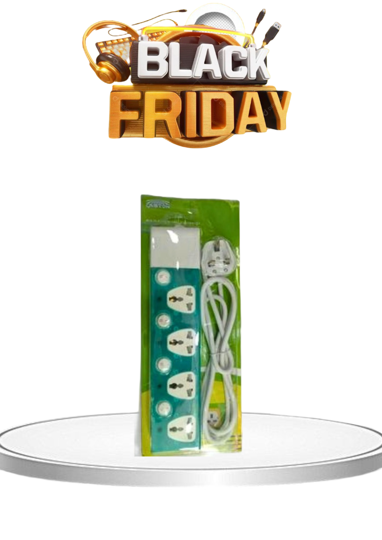 Shop the Caston 4-way extension socket this Black Friday on Kilimall. Durable, surge-protected, and perfect for all your power needs – don’t miss the deal!