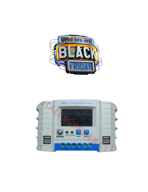 🔥 High-Quality 20A Solarmax Charge Controller + Dual USB | PWM Efficiency 🔥