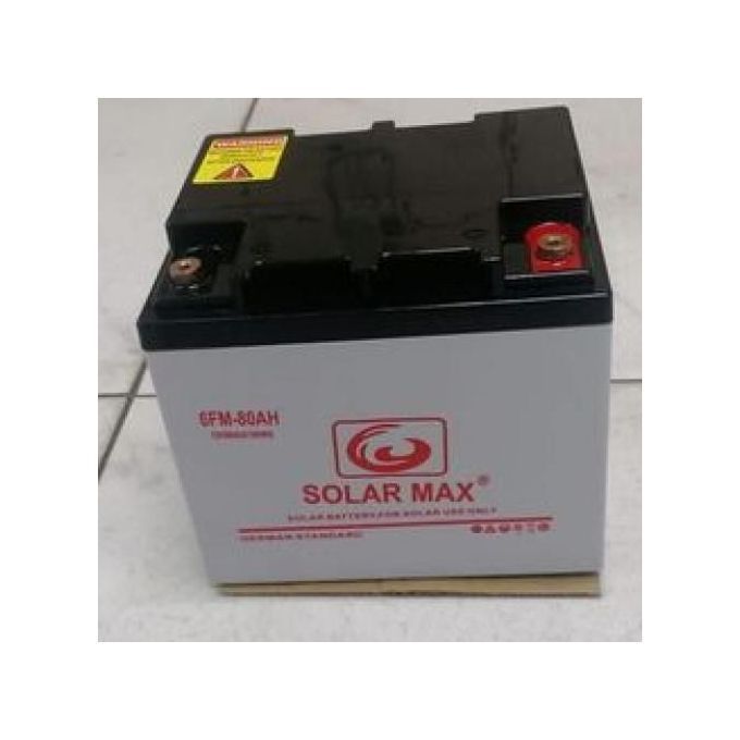Solar Max 12V 80Ah Deep Cycle Battery – Compact Solar Power Storage