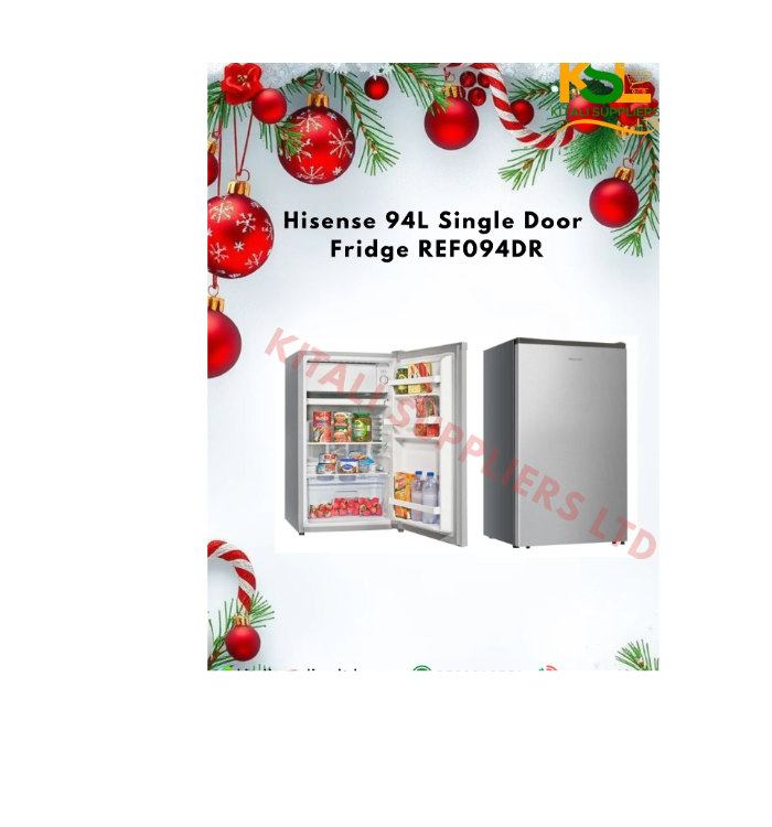 Hisense 94L Single Door Fridge REF094DR Christmas Edition | Compact & Energy-Saving Mini Fridge ❄️🎅🎁