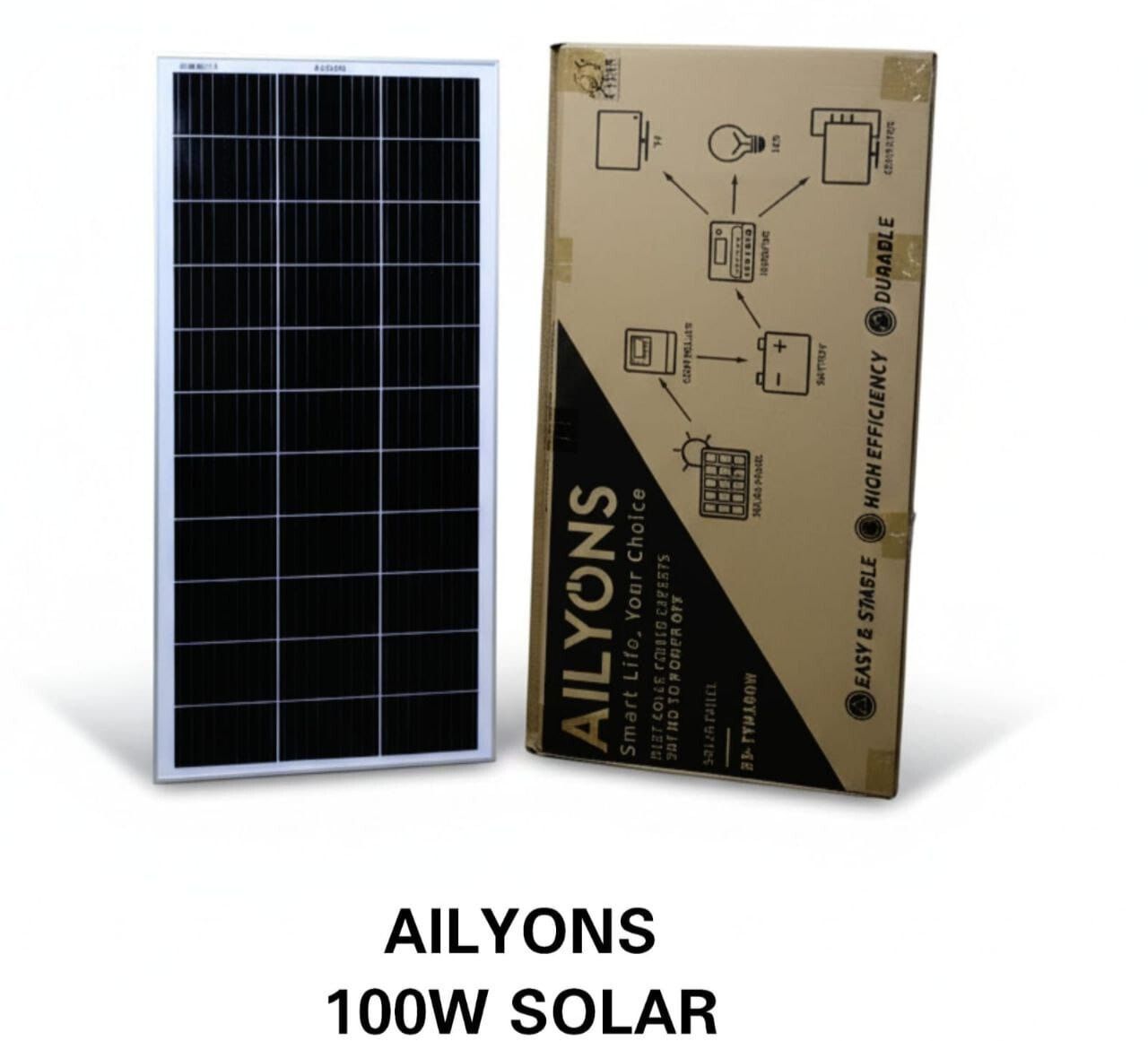 AILYONS 100W Solar Panel Kit – Ultimate Christmas Offer & Deals, High-Efficiency Renewable Energy Solution