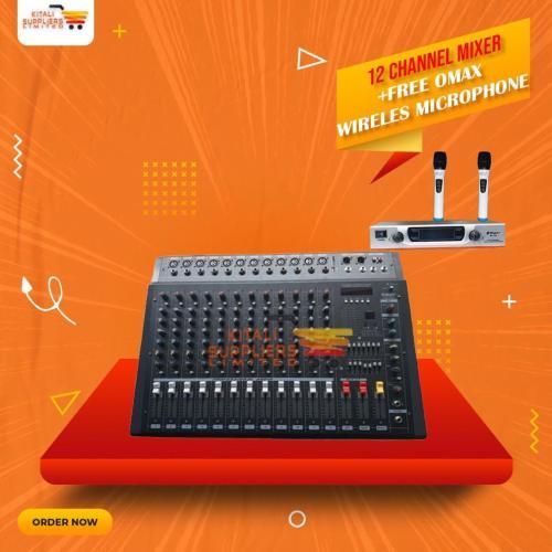 Omax 12-Channel Audio Mixer + Free Microphone – Exclusive Christmas Offer & Deals
