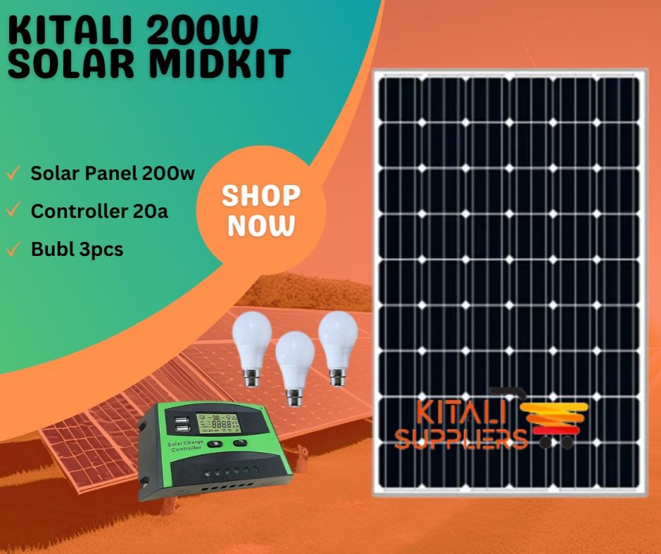 200W Solar Power Kit + 20A Controller + 3 Free LED Bulbs 🌞💡⚡