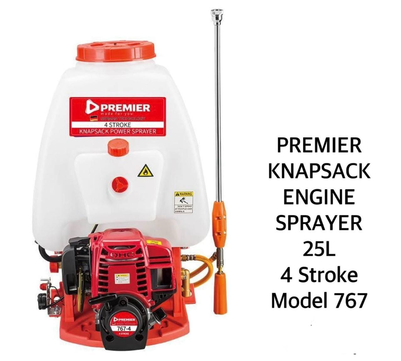 🌿 Premier Knapsack Engine Sprayer 25L – 4-Stroke Model 767