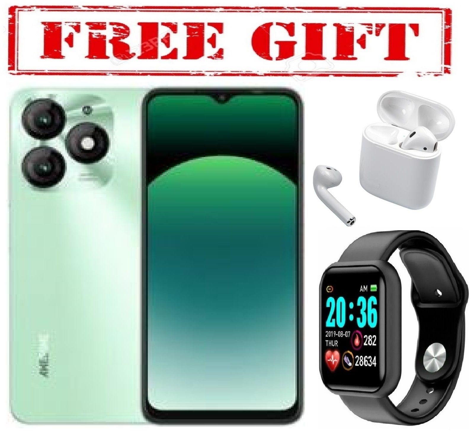 BRAND NEW Itel A70 Awesome,6.6 Big Screen Dynamic Bar,13MP,5000MAH,Type-c,upto 8GB RAM & 128GB ROM  COMES WITH FREE GIFTS ( AIRPODS + SMART WATCH) FOR YOU