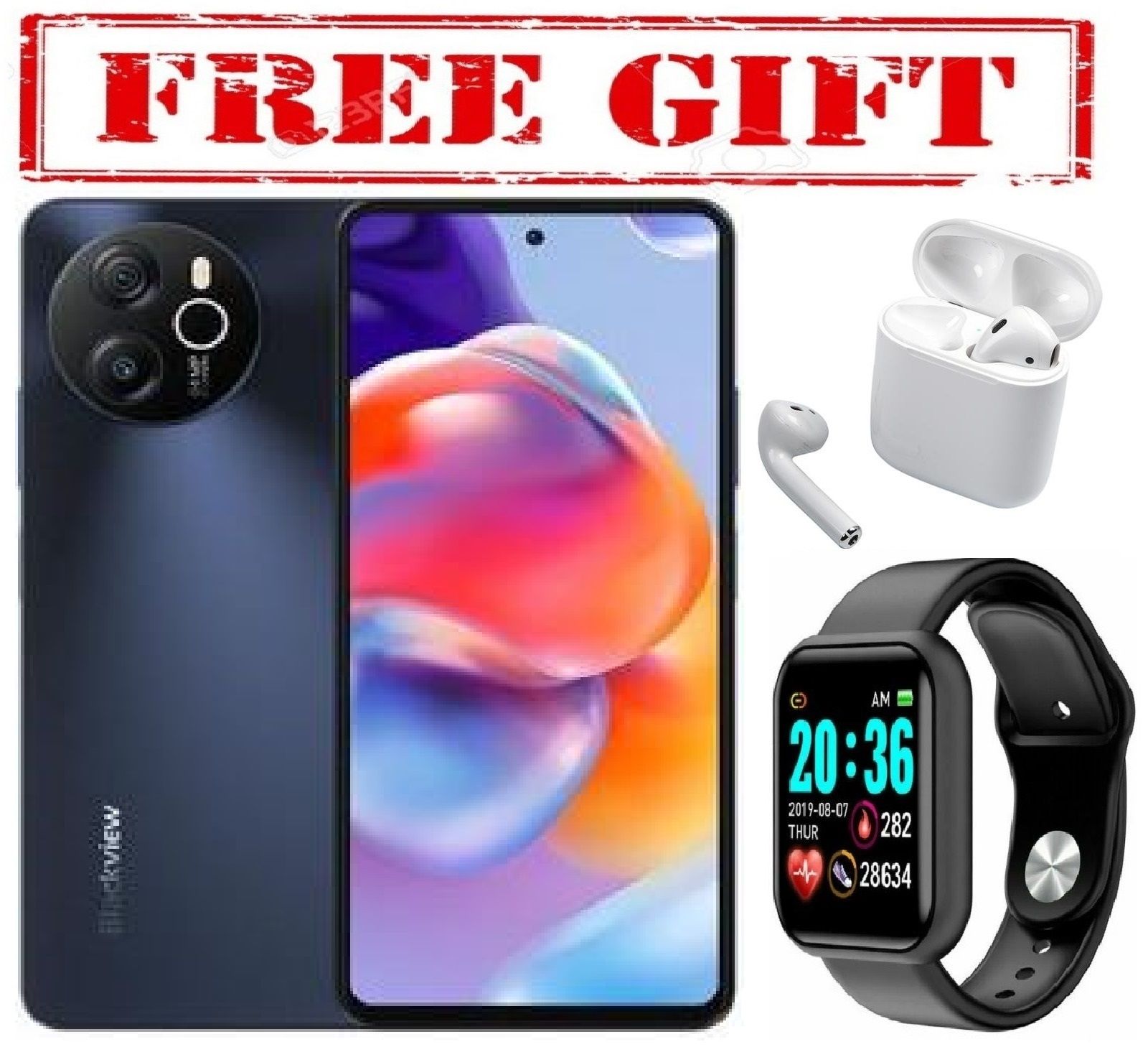 Blackview SHARK 8, 6.78", 256GB + 8GB RAM Dual SIM, 5000mAh  COMES WITH FREE GIFTS ( AIRPODS + SMART WATCH) FOR YOU