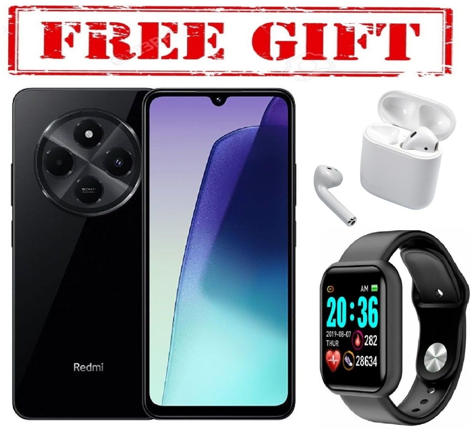 BLACK FRIDAY OFFER !!!  XIAOMI Redmi 14C, 6.88" (4GB RAM+128GB Storage) (Dual Sim) 5160mAh        COMES WITH FREE GIFTS ( AIRPODS + SMART WATCH) FOR YOU