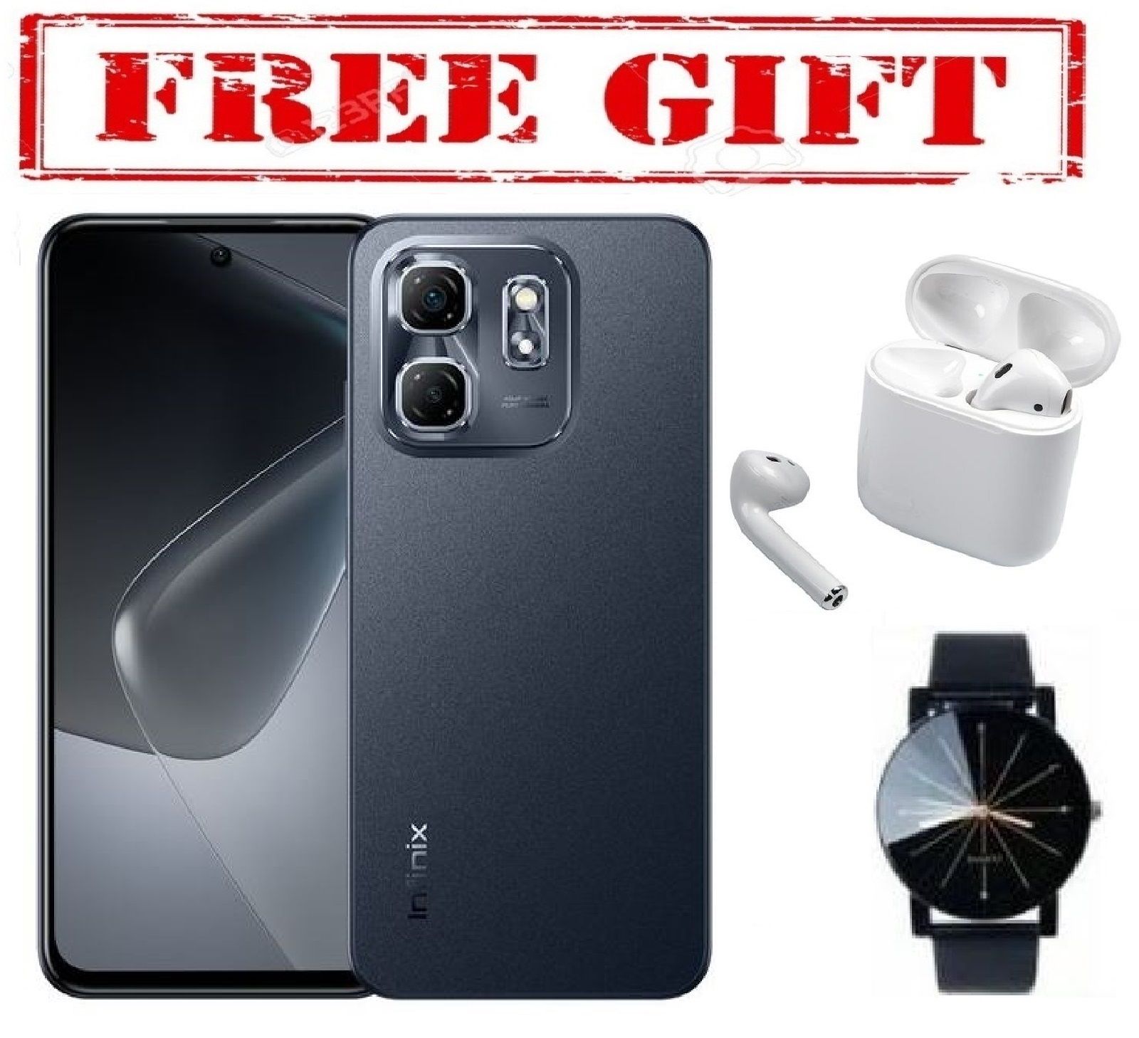 BLACK FRIDAY DEALS  BRAND NEW Infinix HOT 50i, Display Screen 6.7" HD -6GB RAM (Expandable up to 12GB) + 128GB ROM-DUAL SIM -5000mAh  COMES WITH FREE GIFTS ( AIRPODS + WATCH) FOR YOU