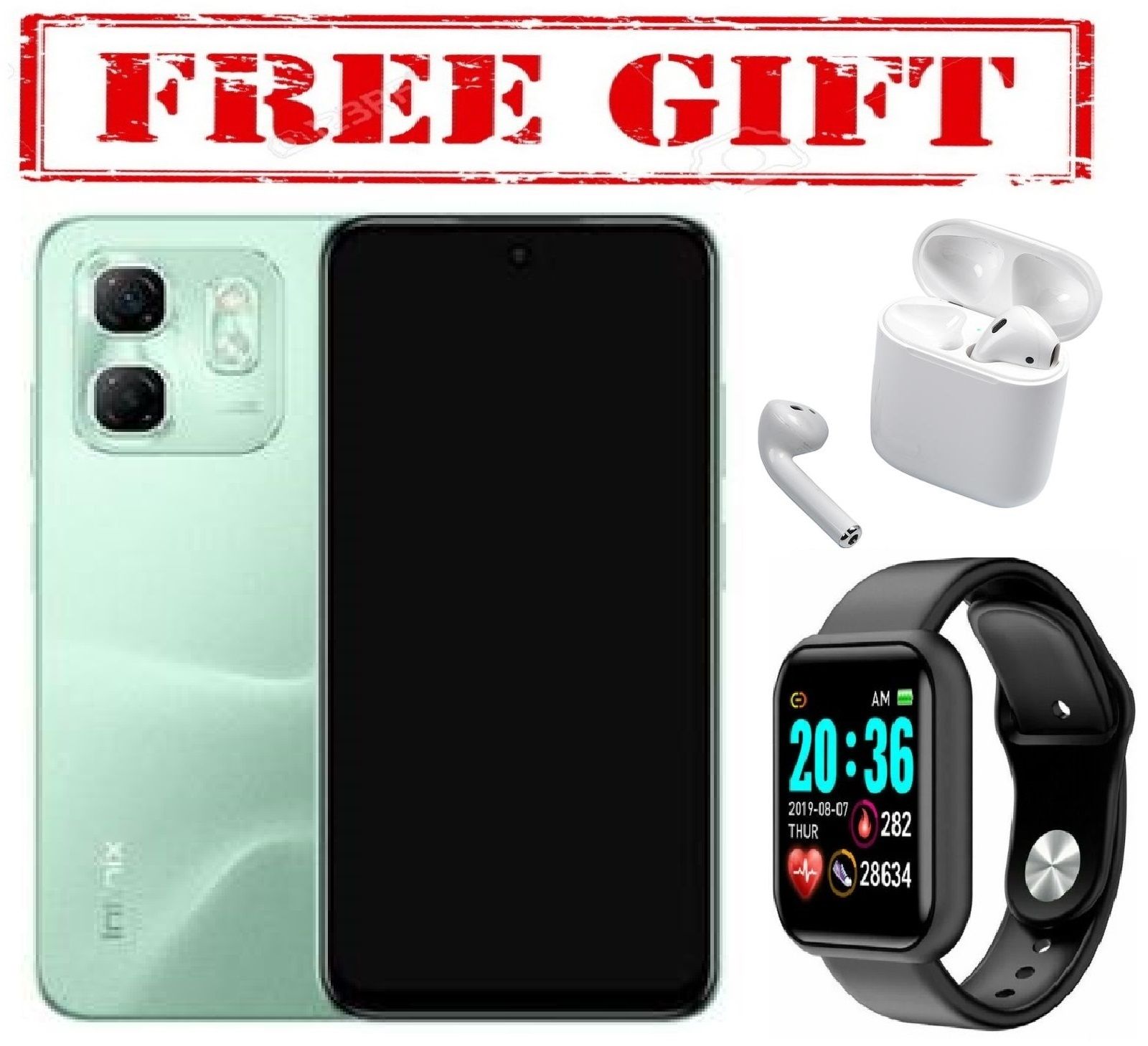 BLACK FRIDAY DEALS  BRAND NEW Infinix HOT 50i, Display Screen 6.7" HD -6GB RAM (Expandable up to 12GB) + 128GB ROM-DUAL SIM -5000mAh  COMES WITH FREE GIFTS ( AIRPODS + SMART WATCH) FOR YOU