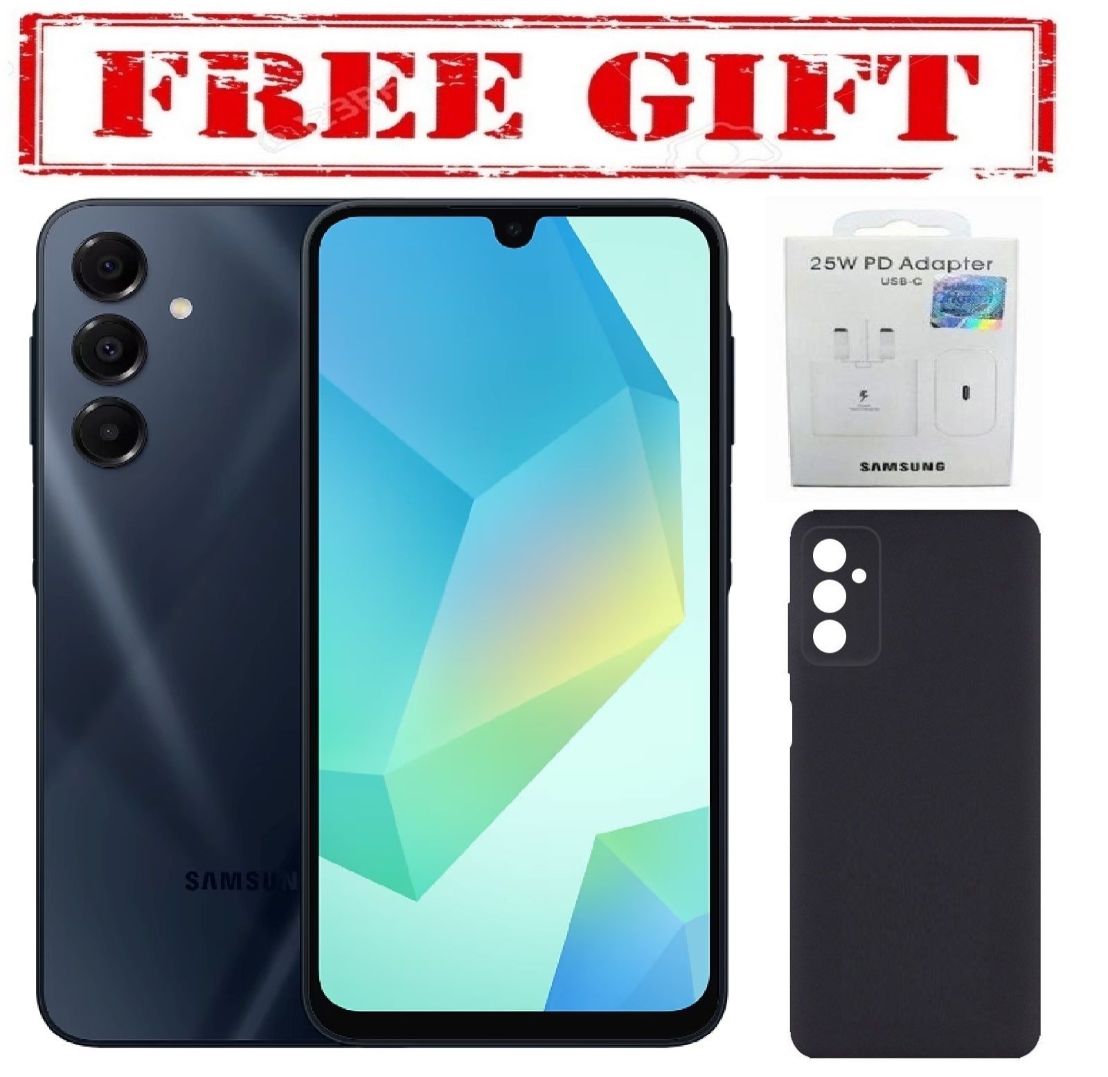 NEW ARRIVAL BRAND NEW SAMSUNG GALAXY A16, 5G 6.7'' HD+, 6GB RAM + 128GB ROM, DUAL SIM, 50MP, 5000mAh  COMES WITH FREE GIFTS (C TO C HEADER  + SILICONE COVER  ) FOR YOU