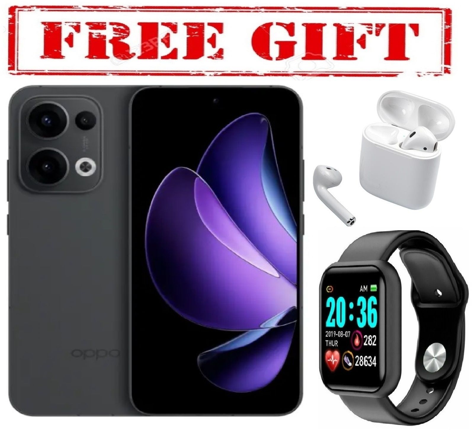 LIMITED  DISCOUNT !!!BRAND NEW Oppo Reno 13 f, 12GB RAM 256GB ROM 5,600mAh, 80W COMES WITH FREE GIFTS ( AIRPODS + SMART WATCH) FOR YOU