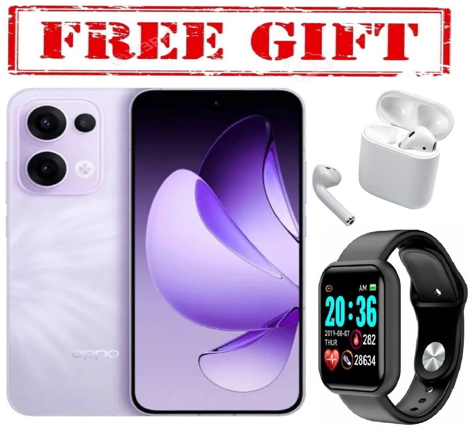 LIMITED  DISCOUNT !!!BRAND NEW Oppo Reno 13f , 12GB RAM 256GB ROM 5,600mAh, 80W COMES WITH FREE GIFTS ( AIRPODS + SMART WATCH) FOR YOU