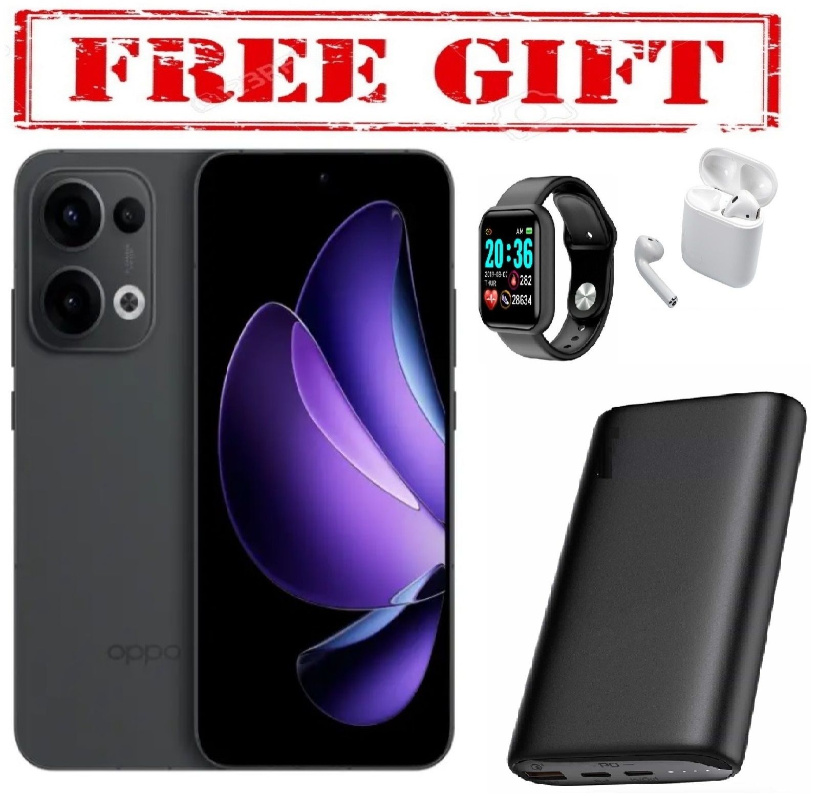 LIMITED  DISCOUNT !!! BRAND NEW Oppo Reno 13f , 12GB RAM 256GB ROM 5,600mAh, 80W COMES WITH FREE GIFTS ( AIRPODS + SMART WATCH +POWERBANK ) FOR YOU