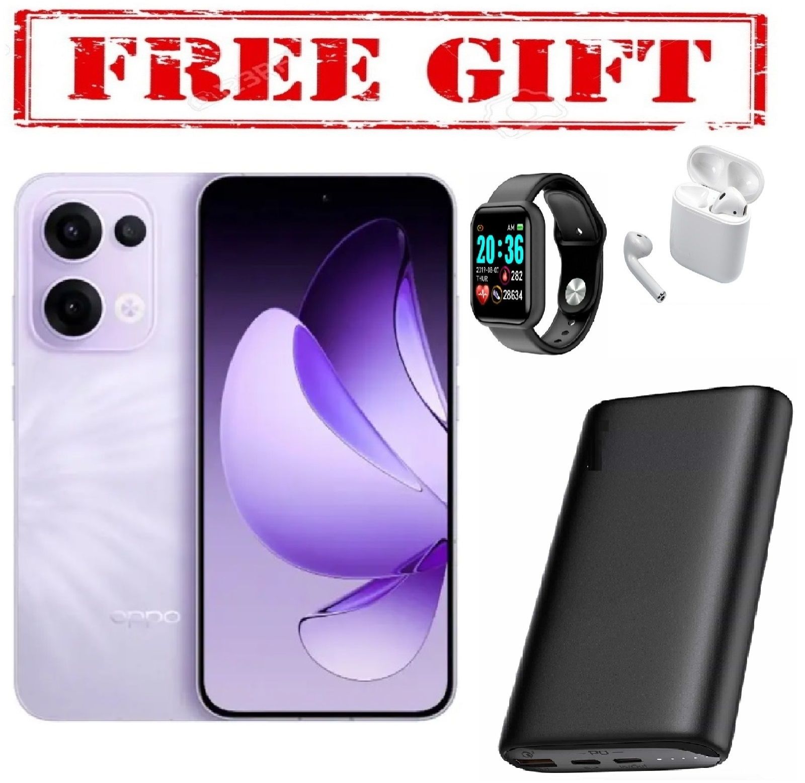 LIMITED  DISCOUNT !!! BRAND NEW Oppo Reno 13f , 12GB RAM 256GB ROM 5,600mAh, 80W COMES WITH FREE GIFTS ( AIRPODS + SMART WATCH +POWERBANK ) FOR YOU