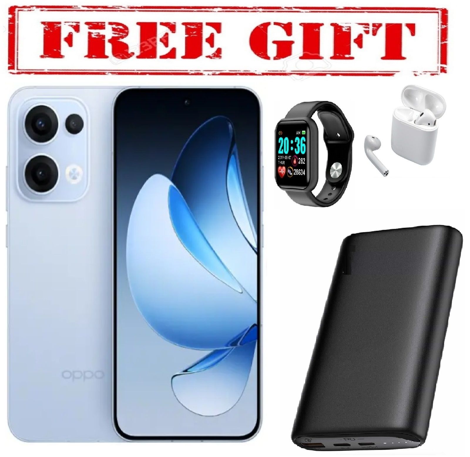 LIMITED  DISCOUNT !!! BRAND NEW Oppo Reno 13f , 12GB RAM 256GB ROM 5,600mAh, 80W COMES WITH FREE GIFTS ( AIRPODS + SMART WATCH +POWERBANK ) FOR YOU