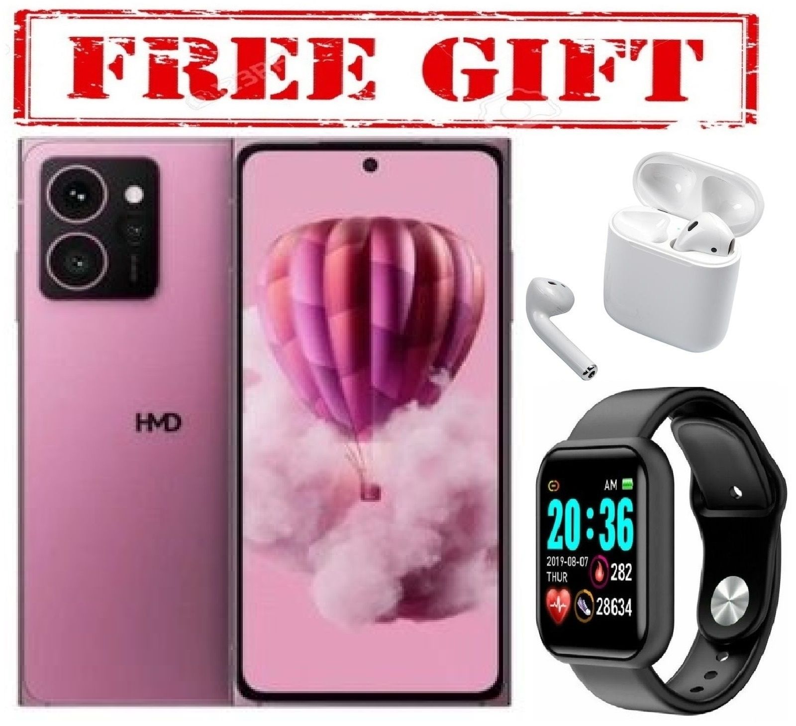 LIMITED OFFER !!!!BRAND NEW !! HMD ARC, 4GB RAM + 64GB ROM, 6.55", 4600mAh, 5G, 108MP SMARTPHONE