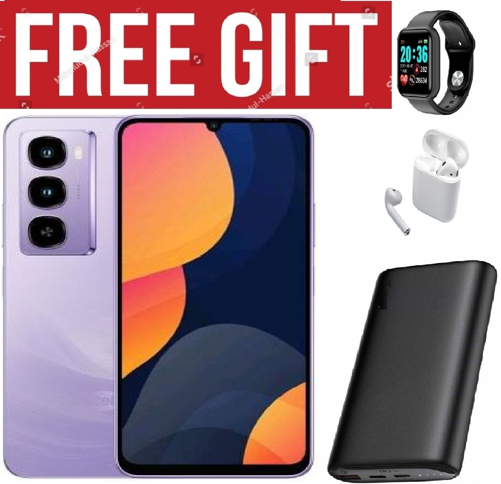 LIMITED OFFER !!!!BRAND NEW Itel City 100 4G,13 MP"18GB RAM+128GB ROM"5200 mAH SMARTPHONES COMES WITH FREE GIFTS ( AIRPODS + SMART WATCH +POWERBANK ) FOR YOU