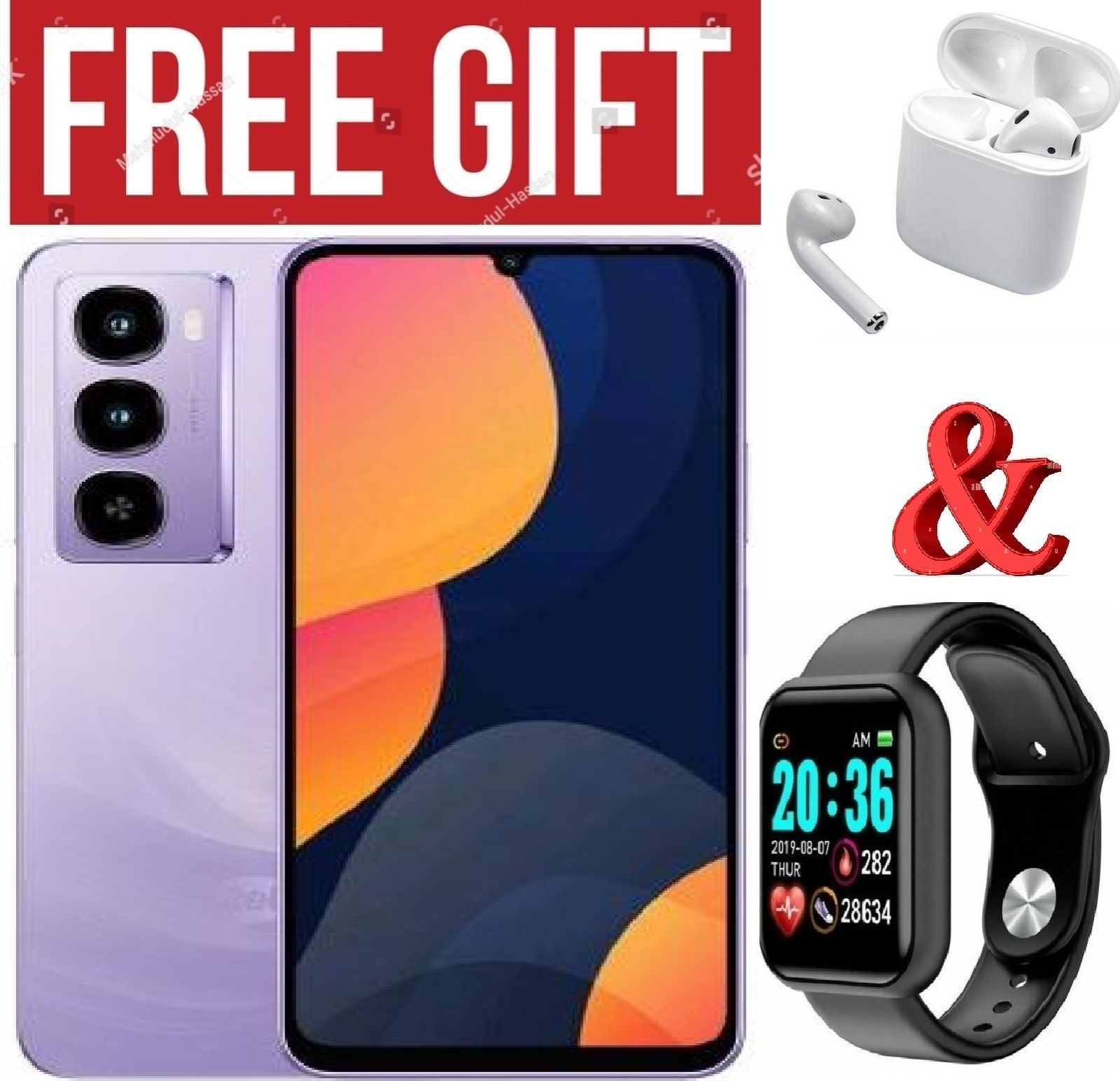 LIMITED OFFER !!!!BRAND NEW Itel City 100 4G,13 MP"18GB RAM+128GB ROM"5200 mAH SMARTPHONES COMES WITH FREE GIFTS ( AIRPODS + SMART WATCH) FOR YOU