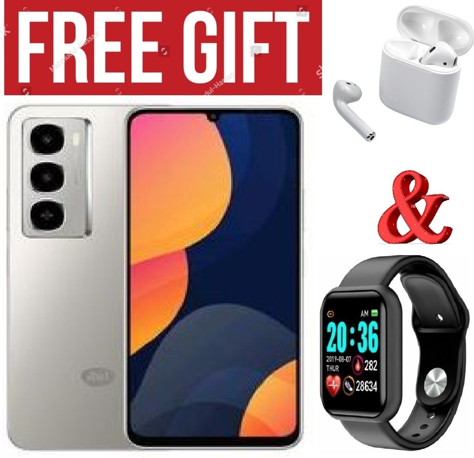 LIMITED OFFER !!!!BRAND NEW Itel City 100 4G,13 MP"18GB RAM+128GB ROM"5200 mAH SMARTPHONES COMES WITH FREE GIFTS ( AIRPODS + SMART WATCH) FOR YOU