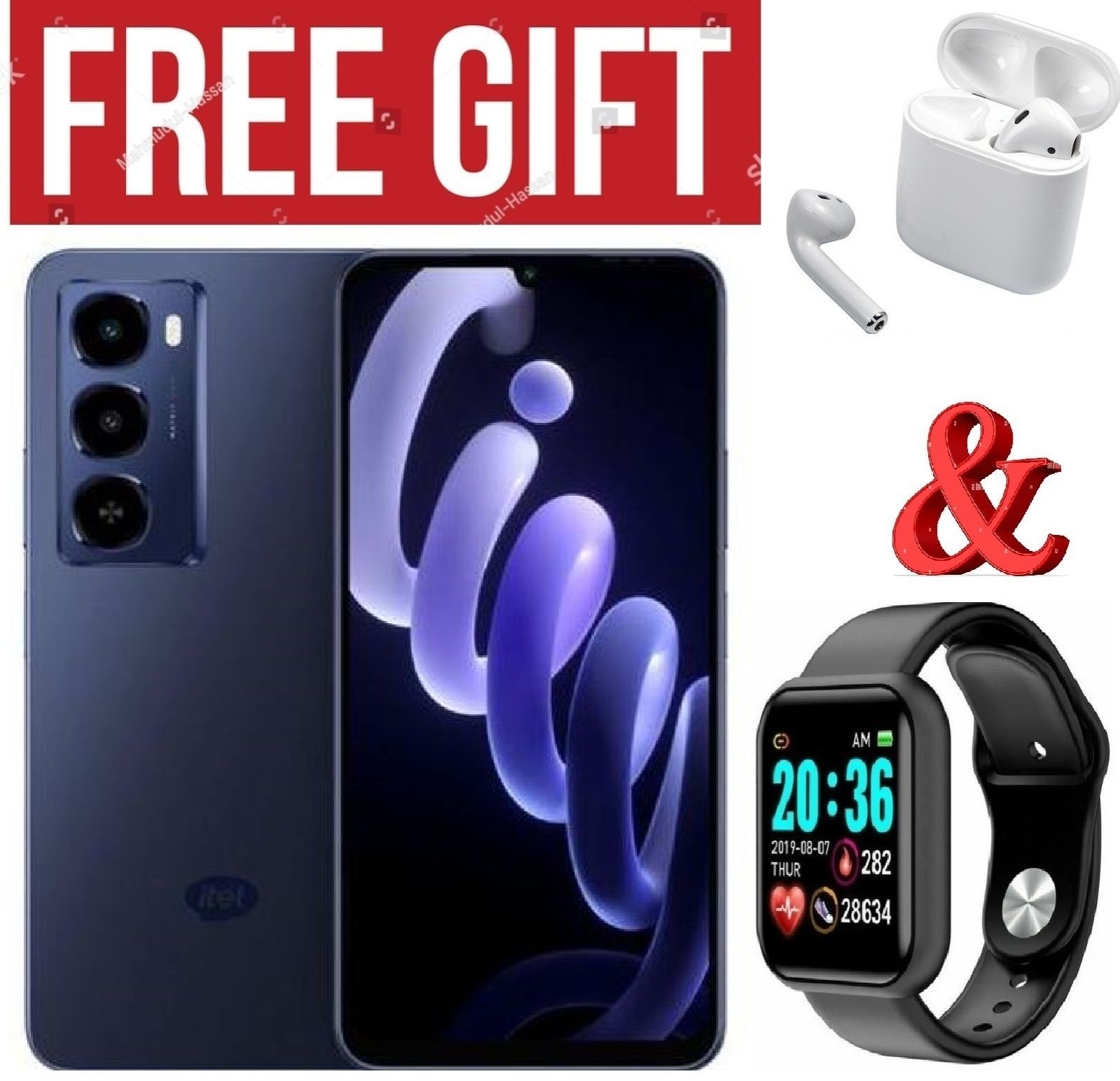 LIMITED OFFER !!!!BRAND NEW Itel City 100 4G,13 MP"18GB RAM+128GB ROM"5200 mAH SMARTPHONES COMES WITH FREE GIFTS ( AIRPODS + SMART WATCH) FOR YOU