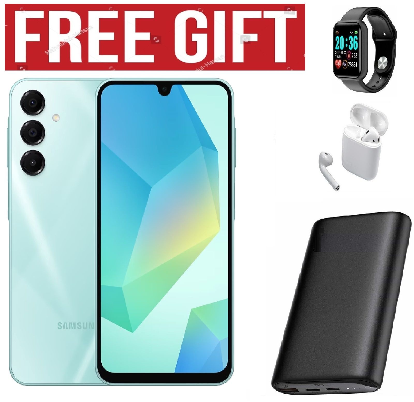 LIMITED DISCOUNT !!!! BRAND NEW SAMSUNG GALAXY A16,  6.7'' HD+, 4GB RAM + 128GB ROM, DUAL SIM, 50MP, 5000mAh SMARTPHONES COMES WITH FREE GIFTS ( AIRPODS + SMART WATCH +POWERBANK ) FOR YOU
