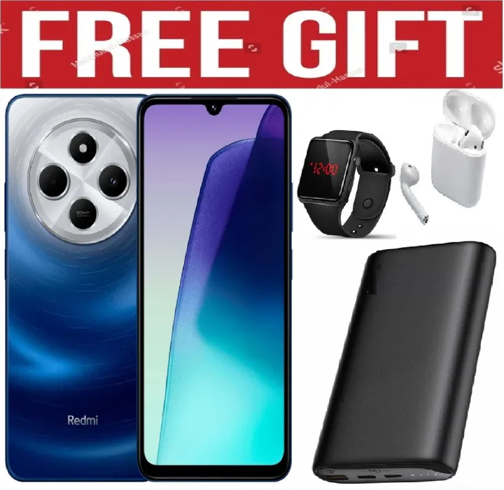 {Anniversary}XIAOMI Redmi 14C 128GB Storage Upto 8(4+4)GB Ram 50MP AI Dual Camera Immersive 6.88" UHD Display Upto 120Hz Refresh Rate Dual Sim 5160mAh typ Battery Elegant glass back cover Smart Phone