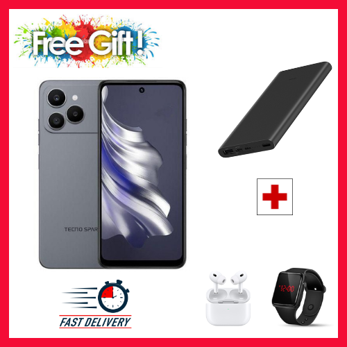 NEW ARRIVAL LIMITED DISCOUNT! BRAND NEW Tecno Spark 40, 6.67'' HD+, UP To 128GB ROM+ 4GB RAM  (Dual Sim) 50MP, 5200 MAh super charging  FREE AIRTIME and FREE GIFTS support Side Fingerprint Smart phone