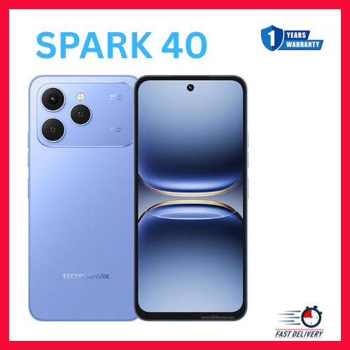 [NEW ARRIVAL]LIMITED DISCOUNT!!!BRAND NEW Tecno Spark 40, 6.67'' HD+, UP To 256GB ROM +8GB RAM  (Dual Sim) 50MP, 5200 MAh smartphone