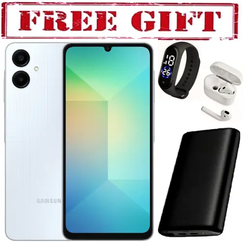 LIMITED OFFER!!BRAND NEW Samsung Galaxy A06 128GB/64GB +4GB 50MP Camera 6.7" 90Hz MTK Helio G85 (12nm) 5000mAh 25W Type-C Charge Android 14 Side Fingerprint Unlock phone Smart Phone+FREE GIFTS