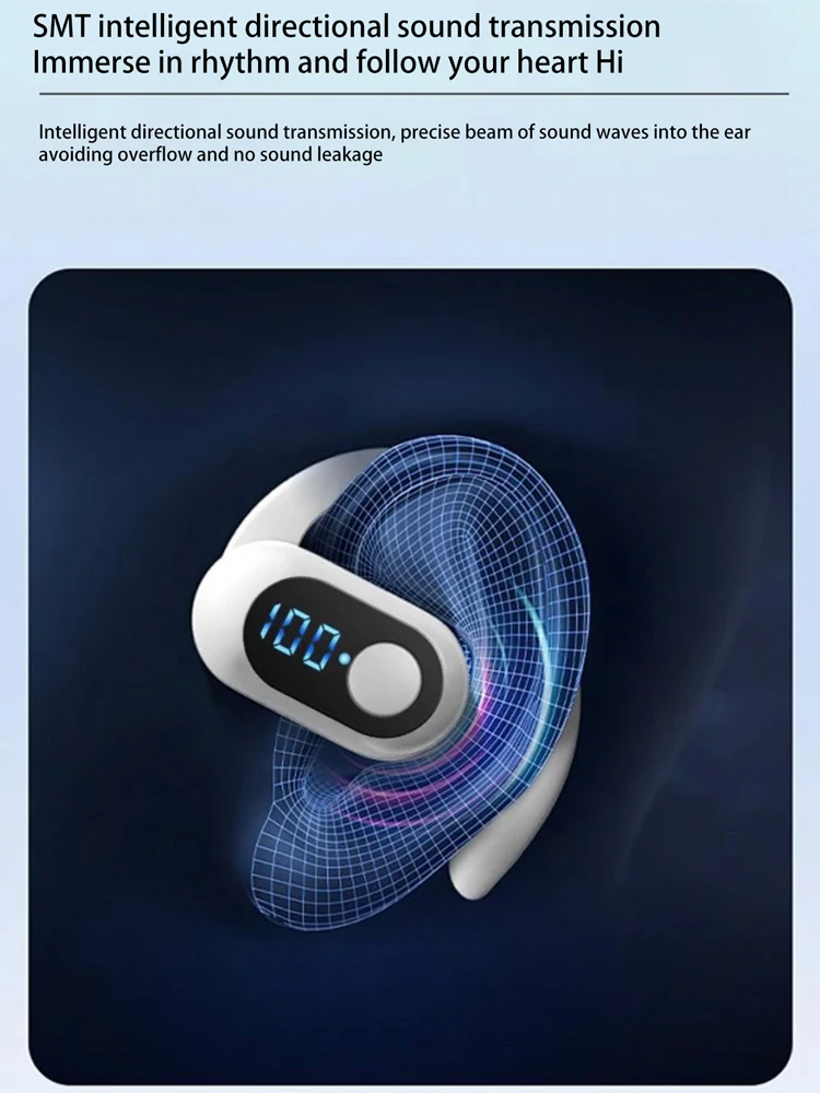 PAFEL A3 Bluetooth Earphone air conduction hanging wireless earbuds stereo high-definition waterproof 90mAh ultra long endurance Bluetooth sports earpods