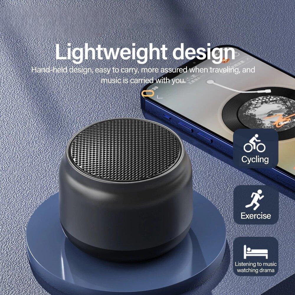 PAFEL K30 Bluetooth Speaker True Wireless Metal HD Stereo Outdoor Sports Super Low Bass 1200mAh High Battery Audio Music Wireless Bluetooth Speaker