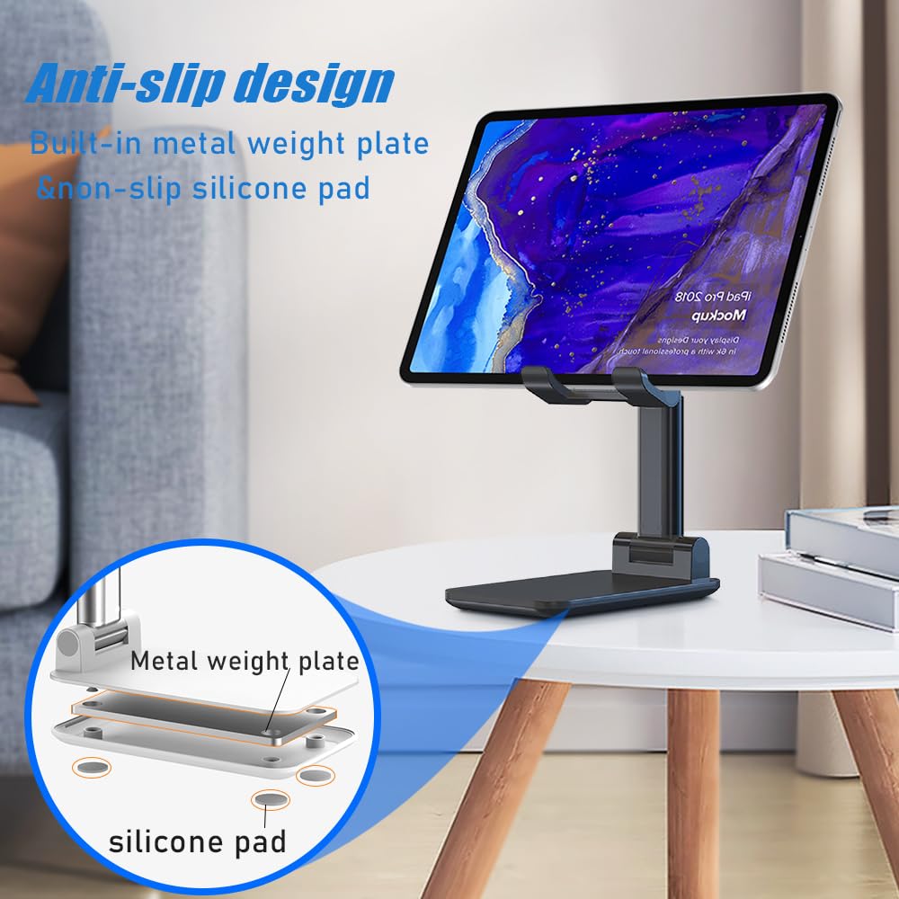 PAFEL Mobile Phones Stand Foldable Adjustable Stand Multifunctional Stable Mobile Phone Tablet Metal Stand