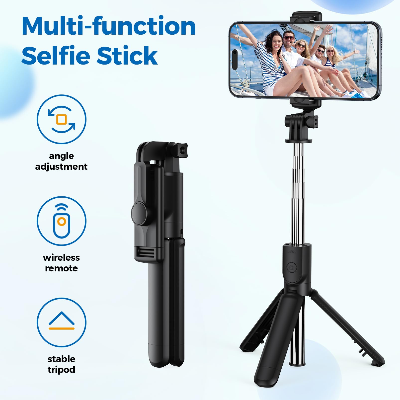 PAFEL G01 Bluetooth selfie stick 3in1 phones tripod stand fill light telescopic selfie stick wireless remote control tripod Bluetooth live streaming mobile phone stands