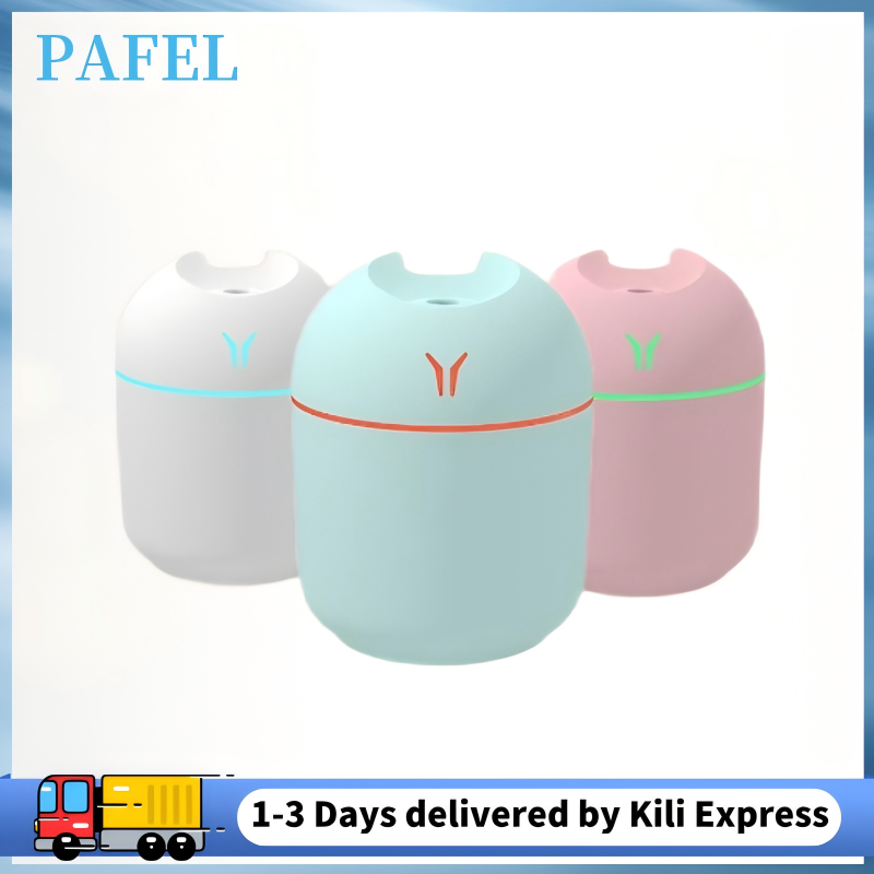 PAFEL Humidifier 250ML Mini Ultrasonic Air Humidifiers Romantic Light USB Essential Oil Diffuser Vehicle Mounted Purifier LED Changing Color Light Aromatic Anion Spray Humidifier
