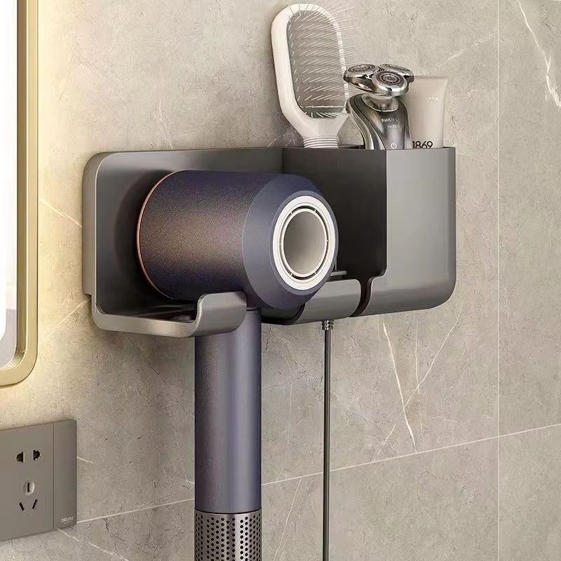 PAFEL Shower Bathroom Furniture Kitchen Storage Rack Large Capacity Household Storage rack hair dryer holder lightweight storage rack hair dryer holder furniture kitchen bathroom storage rack